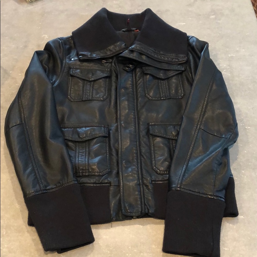 Faux Leather Jacket